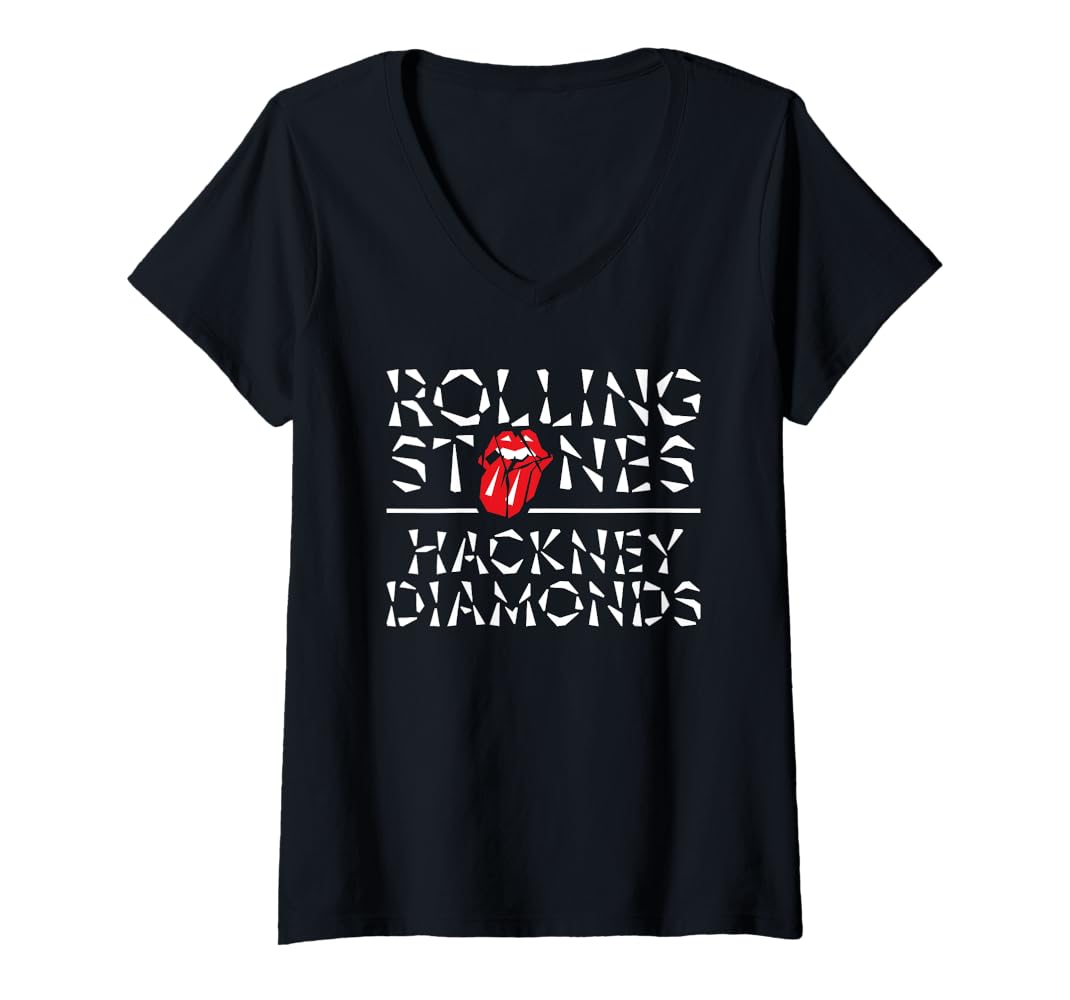 Amazon.com: Womens Official The Rolling Stones HD V-Neck T